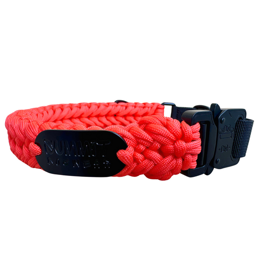 The "Wildfire Orange" Tactical Paracord Collar